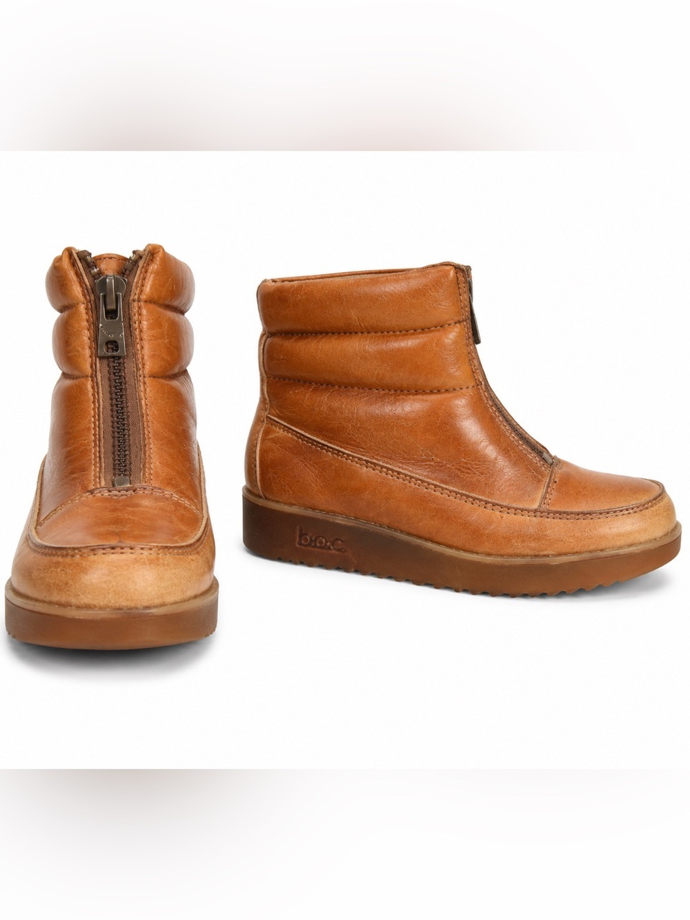 GH Bass & Co Vintage Sugarloafer Boots Quilted Leather Puffer design